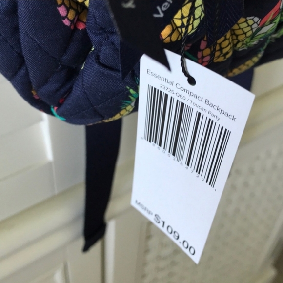 Vera Bradley toucan party pineapple backpack mini - Picture 3 of 9